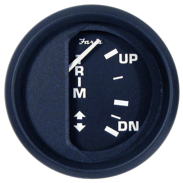 Faria Beede Instruments Euro Black 2" Trim Gauge (J/E/Suzuki Outboard) 12827 - main